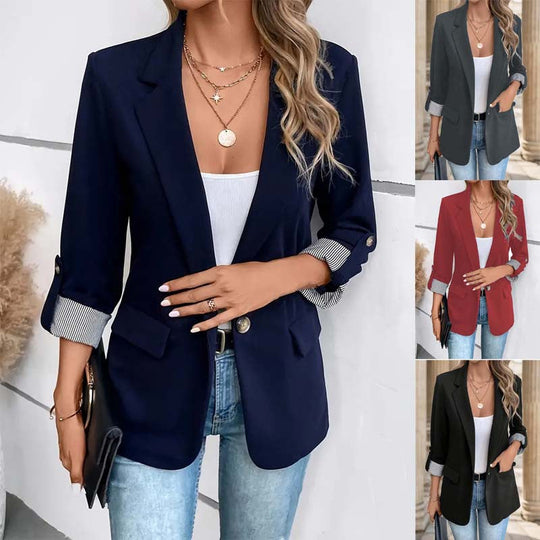 Damen Blazer mit Streifenmuster