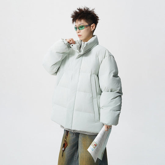 Herren Kurz geschnittene Oversize Steppjacke mit hohem Kragen Shop Nory