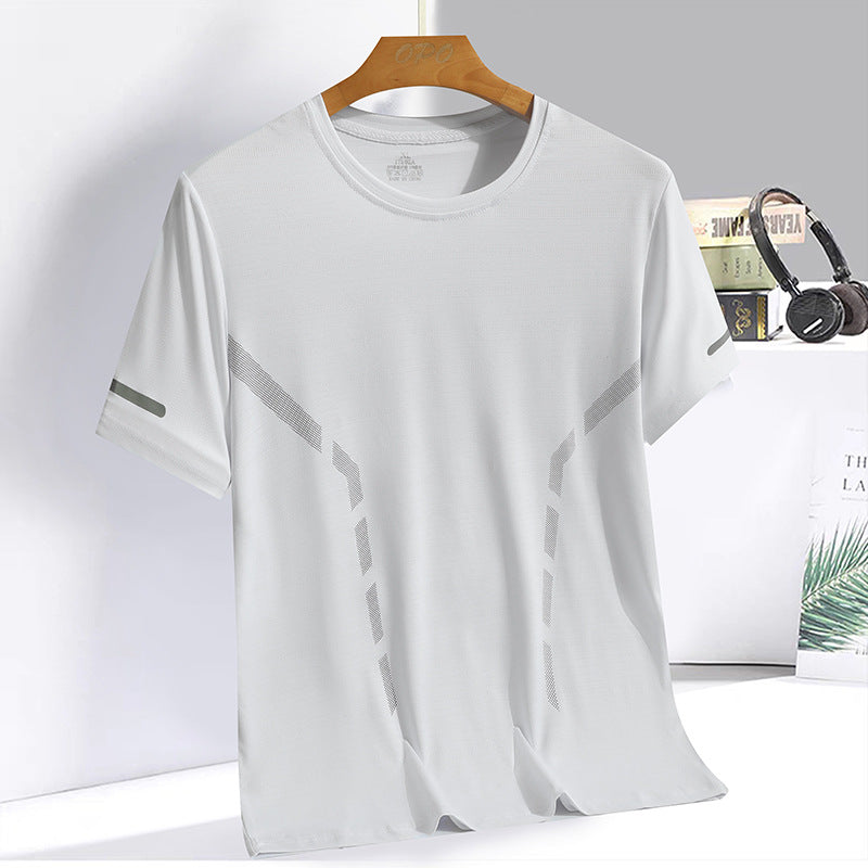 Herren nan atmungsaktives Funktions-T-Shirt aus Mikrofasern mit Belüftungszonen Shopnory