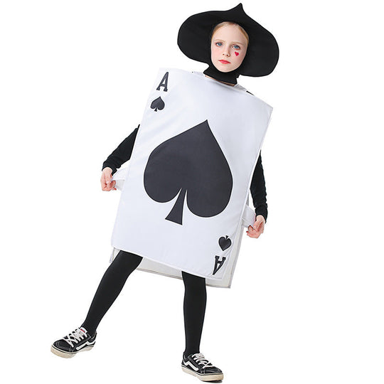 Kartenkostüm für Herren mit detailliertem Design und Trägern Shop Nory
