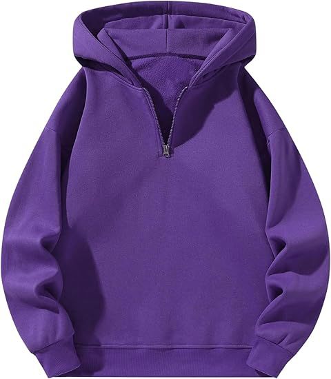 Herren sportlicher Kapuzenpullover mit halbem Reißverschluss