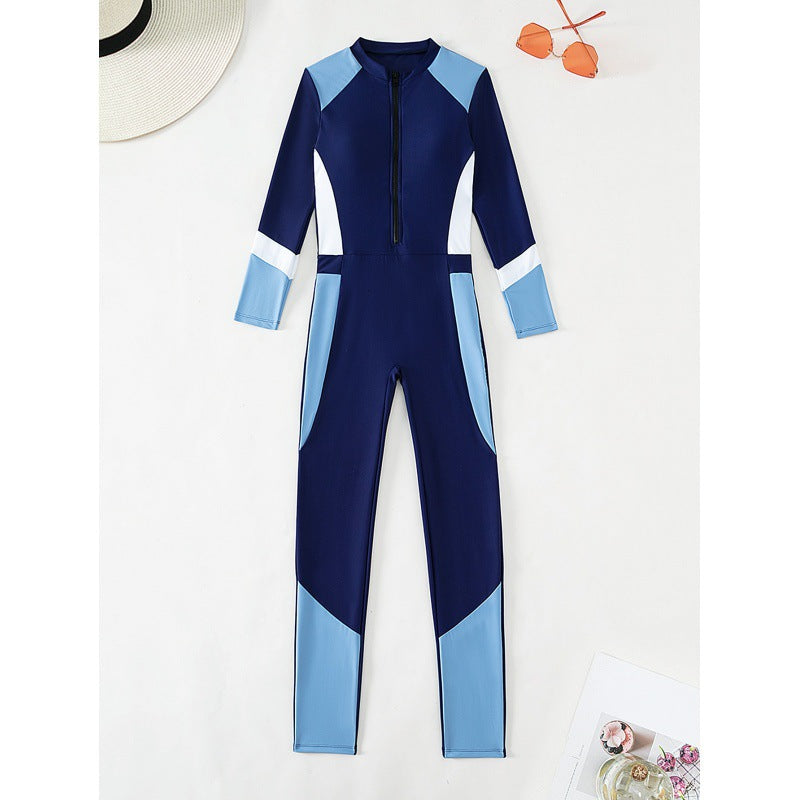 Damen Sportlicher Neoprenanzug mit hohem Kragen
