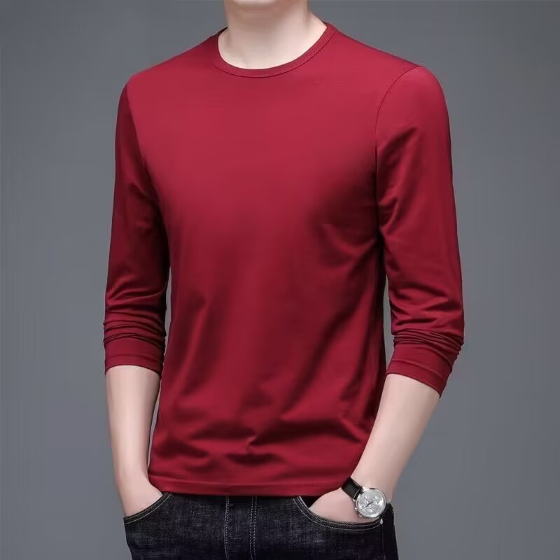 Herren Langarmshirt mit eleganter Textur Shop Nory