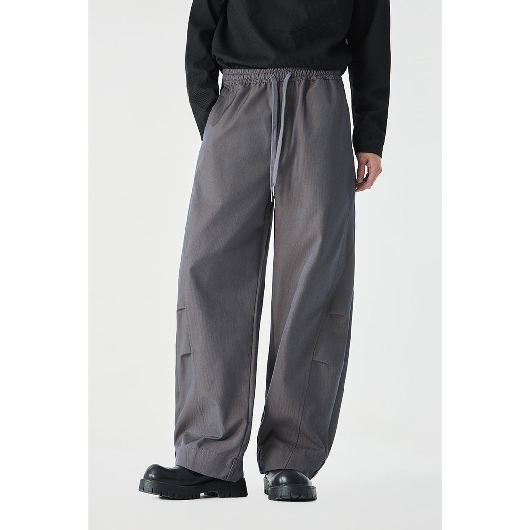 Herren Weite Cropped Cargohose mit Tunnelzug und Kniefalten Shop Nory