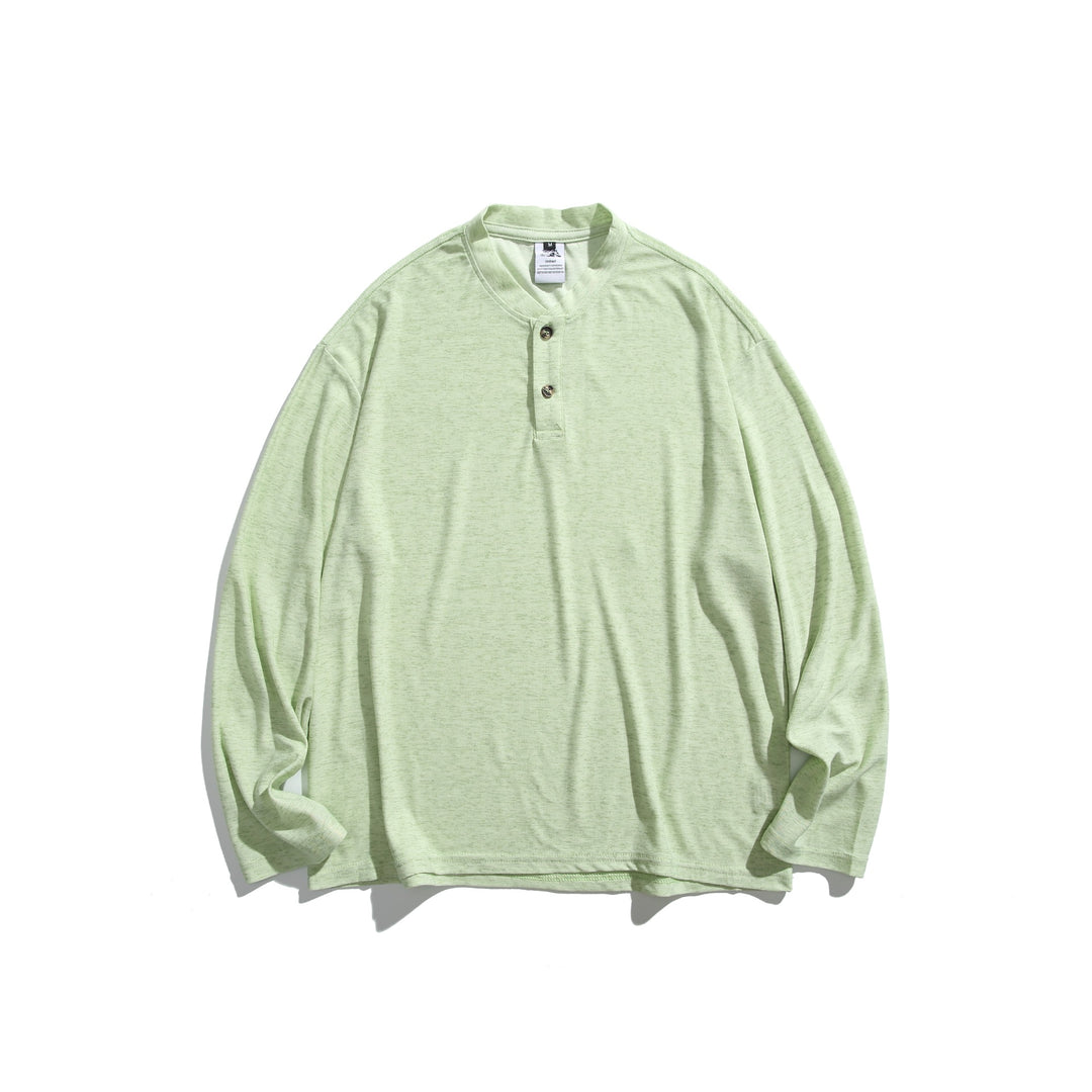 Unisex Langärmeliges Henleyshirt mit kurzer Knopfleiste und relaxed Fit Shop Nory