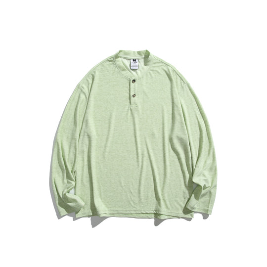 Unisex Langärmeliges Henleyshirt mit kurzer Knopfleiste und relaxed Fit Shop Nory