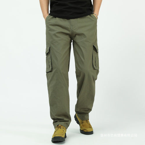 Herren Weite Cargohose mit aufgesetzten Pattentaschen, verstellbarem Beinabschluss und elastischem Bund Shop Nory