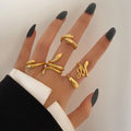 Damen Ring-Set mit elegantem Schlangen-Design Shop Nory