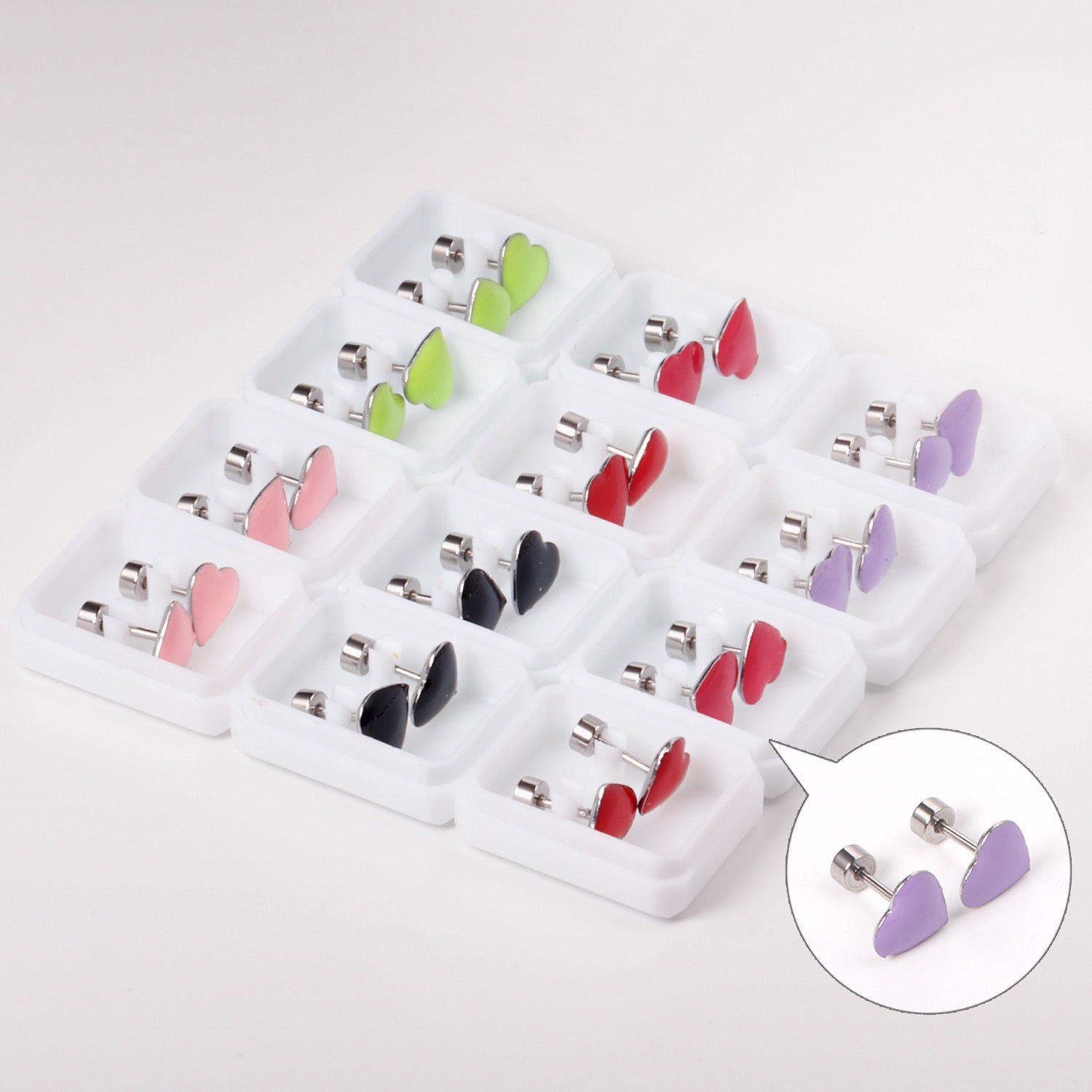 Damen Ohrstecker mit bunten Blütenmotiven aus hochwertigem Edelstahl Shop Nory