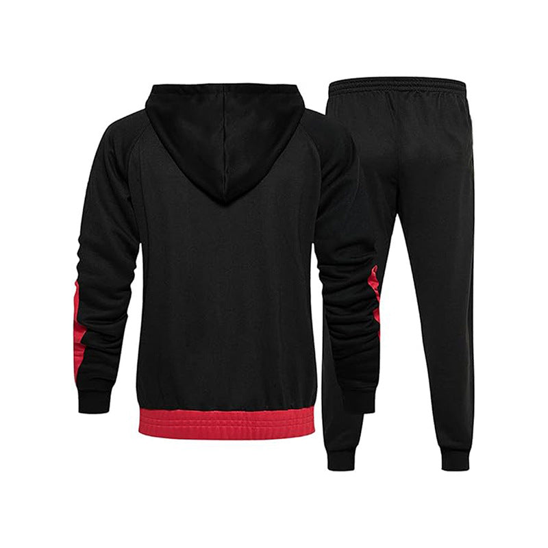 Herren sportliches Trainingsset mit hochwertigem Kapuzenoberteil und bequemen Jogginghosen Shopnory