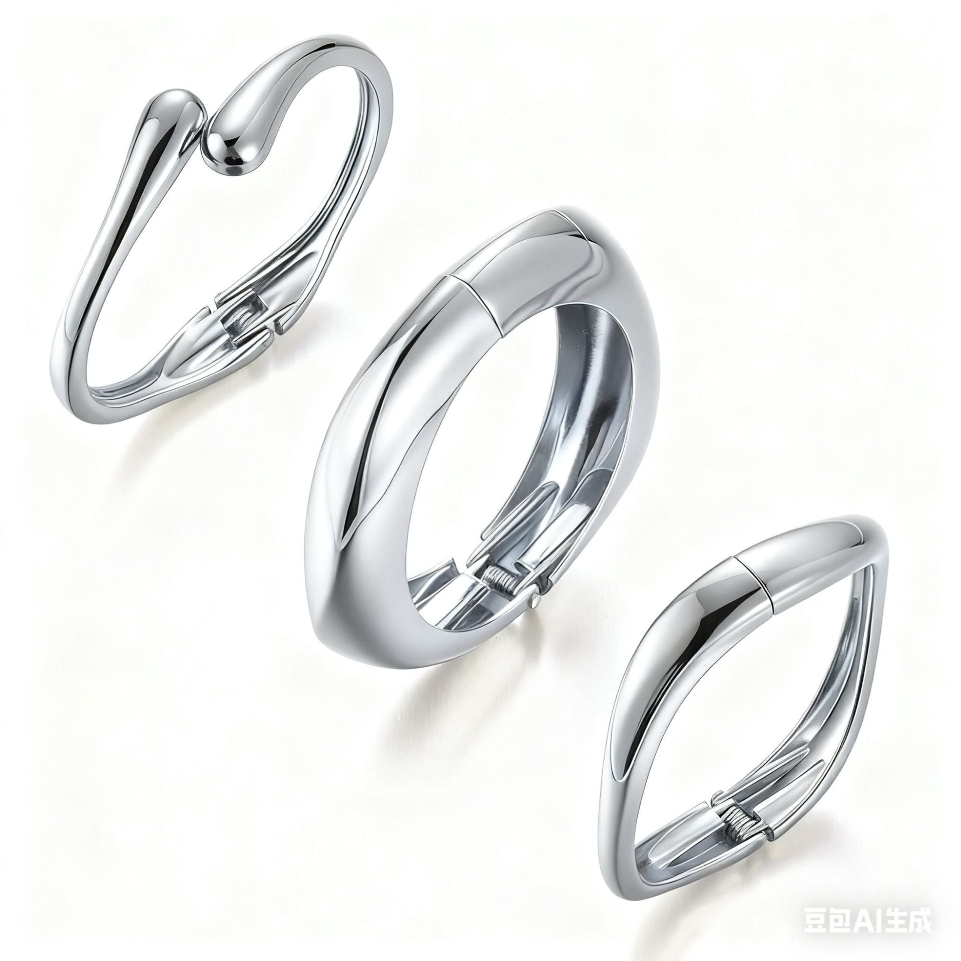Damen Armreif-Set mit geschwungenem, modernem Design Shop Nory