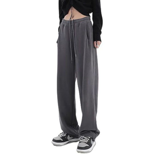 Damen nan locker fallende Sweatpants mit extra weitem Bein, hohem Bund und Kordelzug Shop Nory