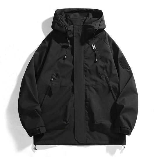 Damen Outdoor-Jacke mit verstellbarer Kapuze und atmungsaktiven Einsätzen