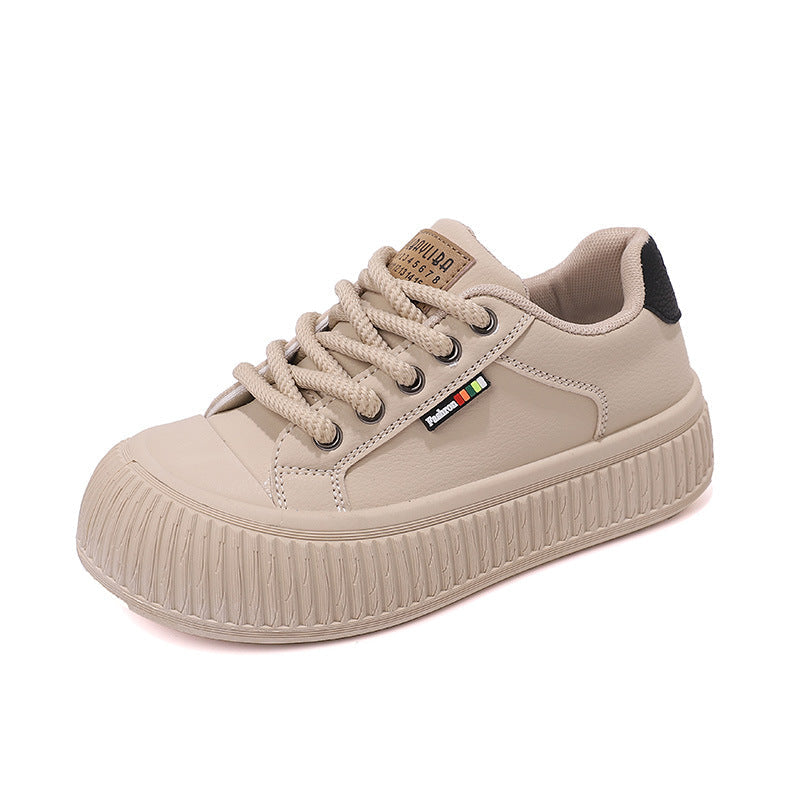 Damen Sneakers mit rutschfester Sohle und extra dicker Profilsohle