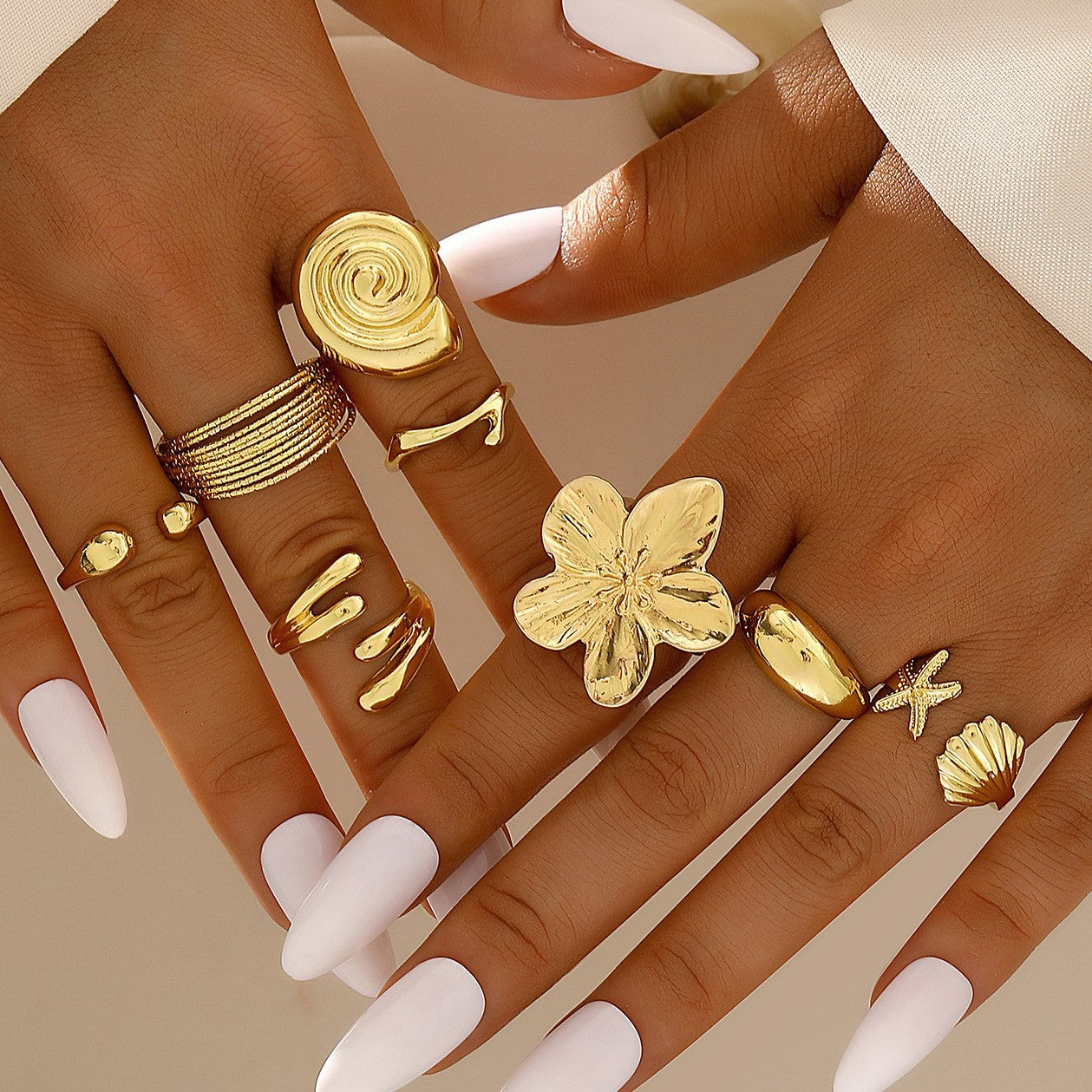 Damen Ring-Set mit modernen und einzigartigen Designs Shop Nory