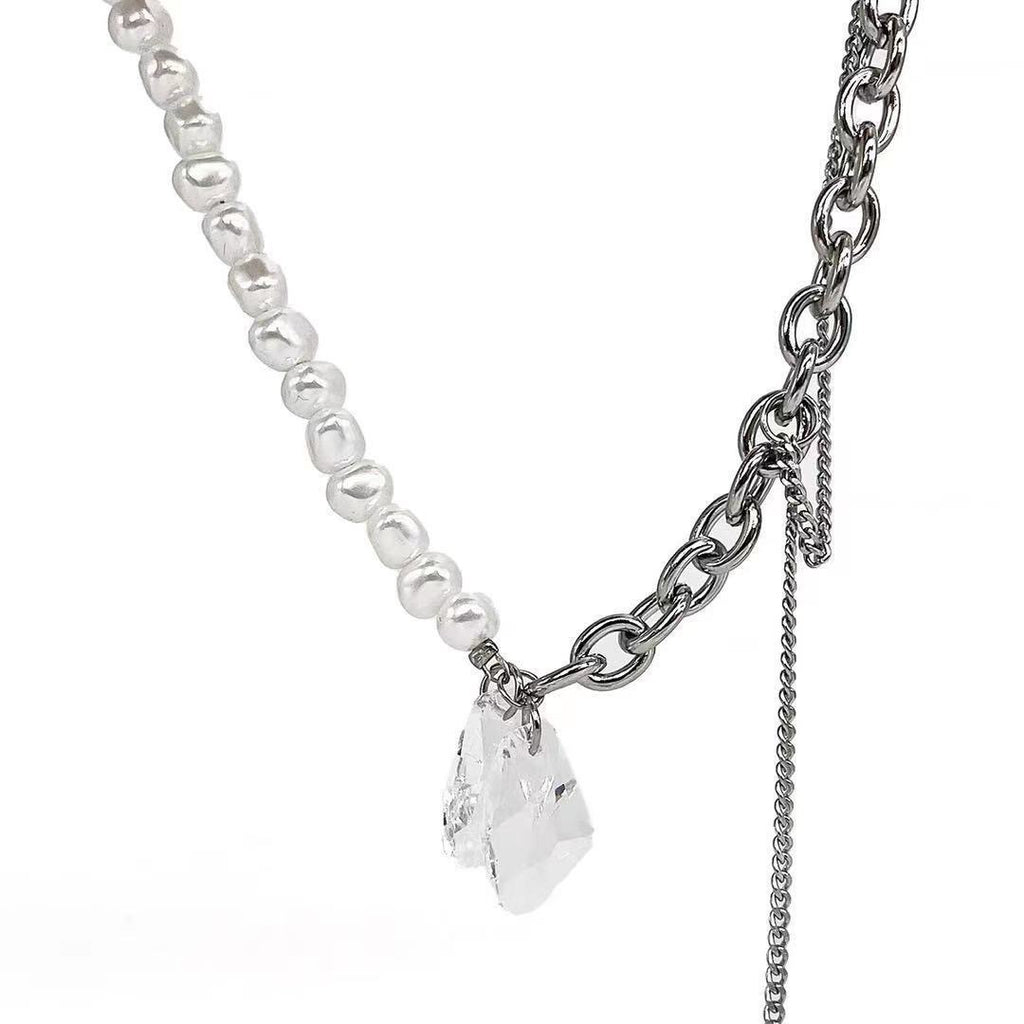 Damen Armband mit eleganten Perlen und funkelnden Kristallelementen Shop Nory