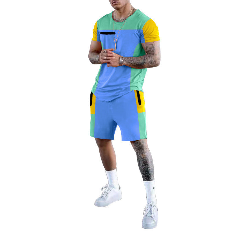 Herren Sportliches Freizeit-Set mit atmungsaktivem Design und praktischen Taschen