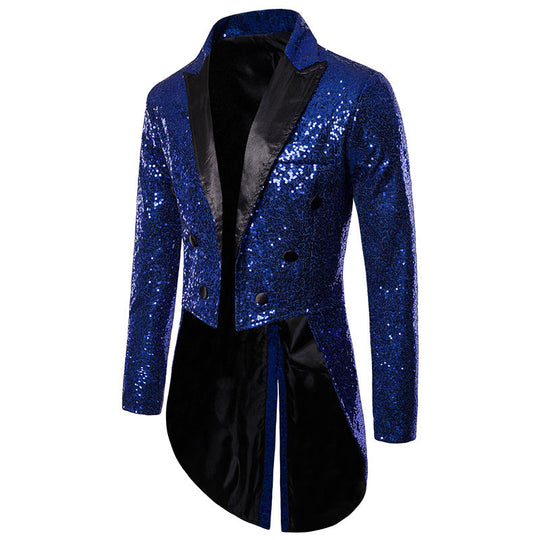 Herren glamouröser Paillettenblazer mit exklusivem Design Shopnory