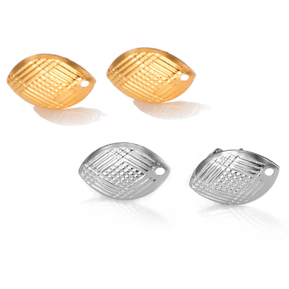 Damen Ohrstecker mit modernem diamantierten Design Shop Nory