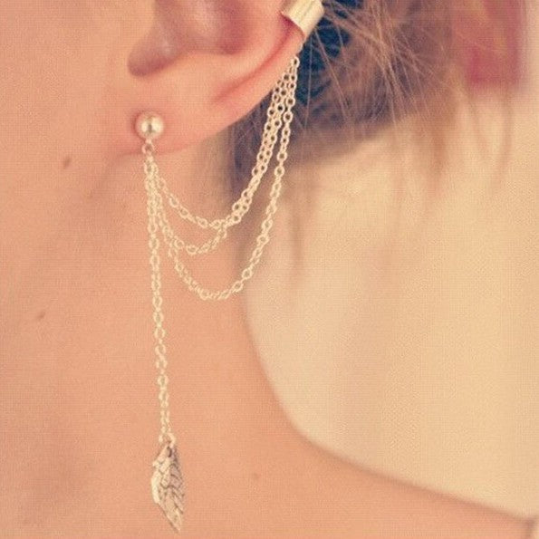 Damen Ohrschmuck mit filigranen Ketten und elegantem Design Shop Nory