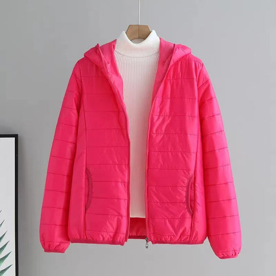 Damen leichte gesteppte Kapuzenjacke mit Thermoisolierung Shop Nory