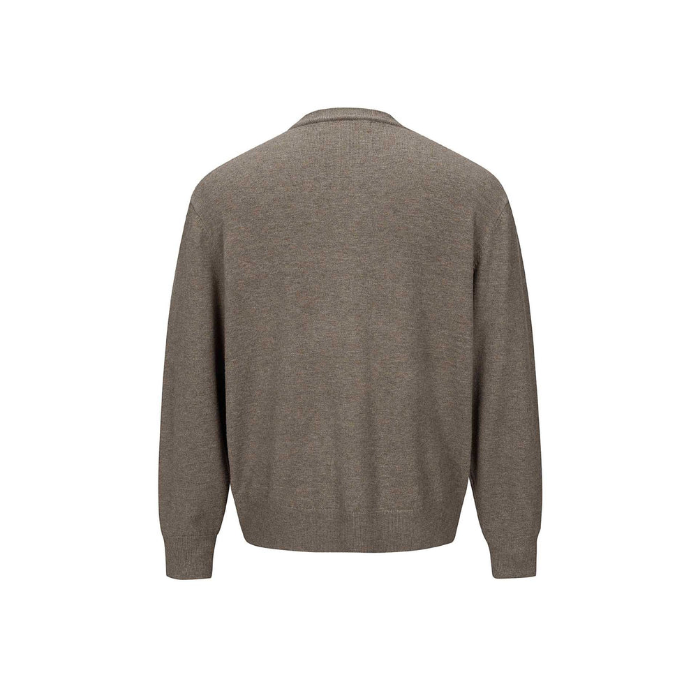 Herren Feinstrick-Cardigan mit Rundhals, durchgehender Knopfleiste und geripptem Saum Shop Nory