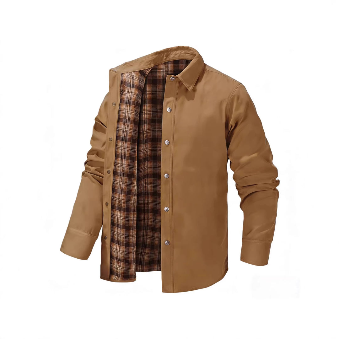Herren Leichte Übergangsjacke mit modernem Karomuster