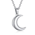 Damen eleganter Edelstahl-Mondanhänger mit feinem Kettenverschluss Shop Nory