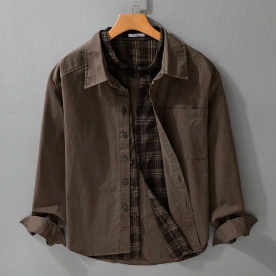 Herren Overshirt-Jacke mit karierter Thermofütterung Shop Nory