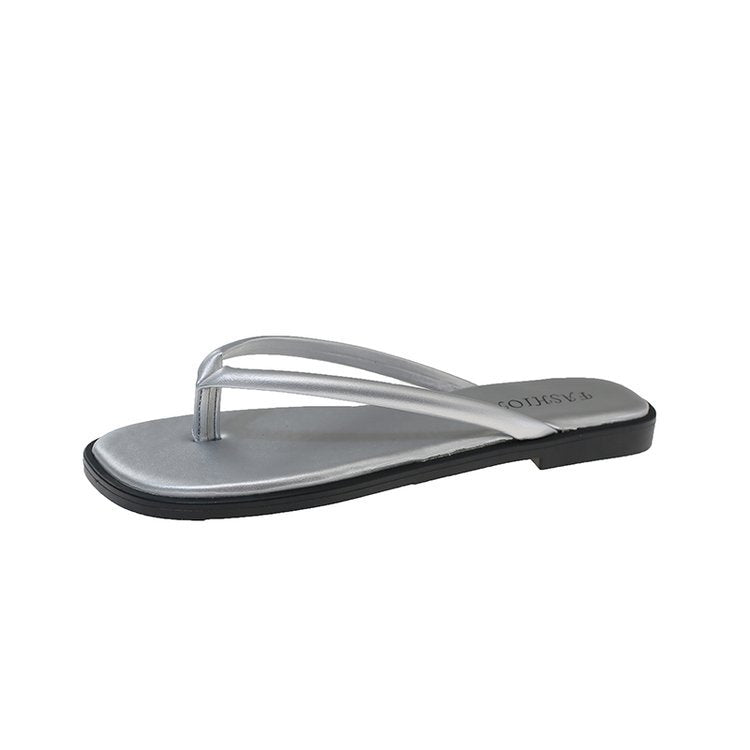 Damen modische Flip-Flops mit komfortablem Fußbett und raffiniertem Riemen