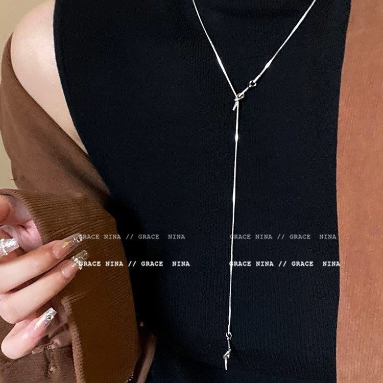 Damen filigrane Kette mit einzigartigem Knoten-Design Shop Nory