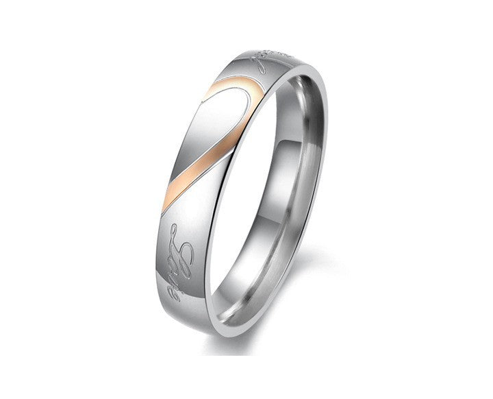 Herren Ring mit elegantem, graviertem Dekor und geschwungenem Roségold-Akzent Shop Nory