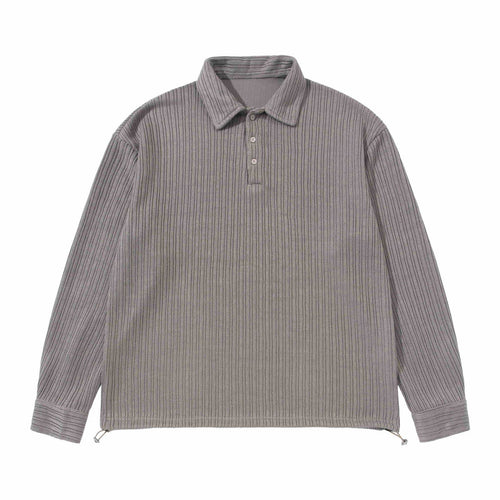Herren Strukturiertes Poloshirt-Strickpullover mit Knopfleiste und Waffelstrick Shop Nory