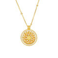Damen Halskette mit kunstvollem Mandala-Design Shop Nory