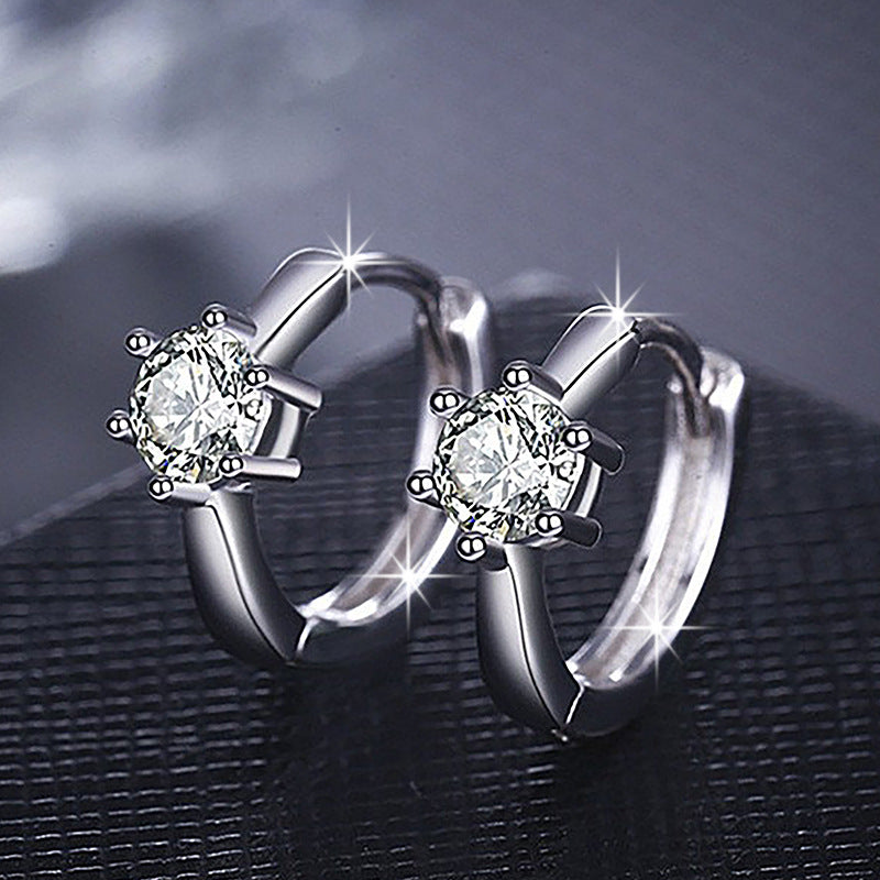 Damen stilvolle Ohrstecker mit funkelnden Zirkonia Shop Nory