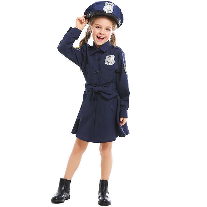 Damen Polizeikostüm mit Rock und Mütze Shop Nory