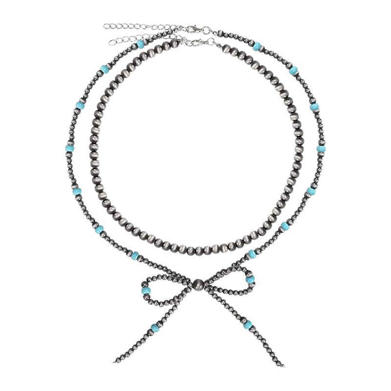 Damen Kette mit verspieltem Schleifen-Design und hochwertiger Verarbeitung Shop Nory