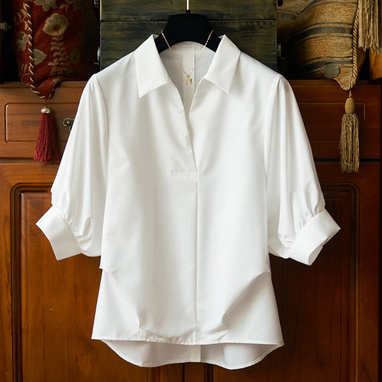 Damen Elegante Bluse mit Übergrößen und weiten Ärmeln Shop Nory
