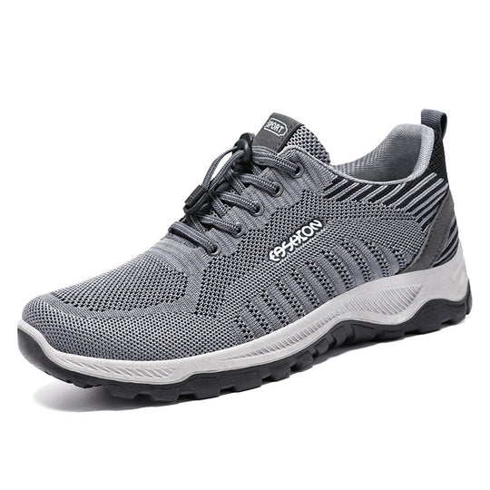 Herren nan multifunktionaler Strick-Sportschuh mit Schnellzug-Schnürung, stoßdämpfender EVA-Zwischensohle und griffiger Trailaußensohle Shop Nory