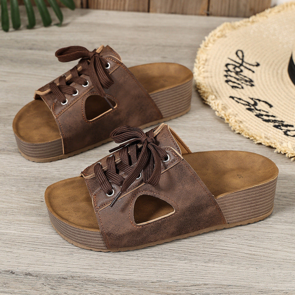 Damen Sportliche Schnürsandalen