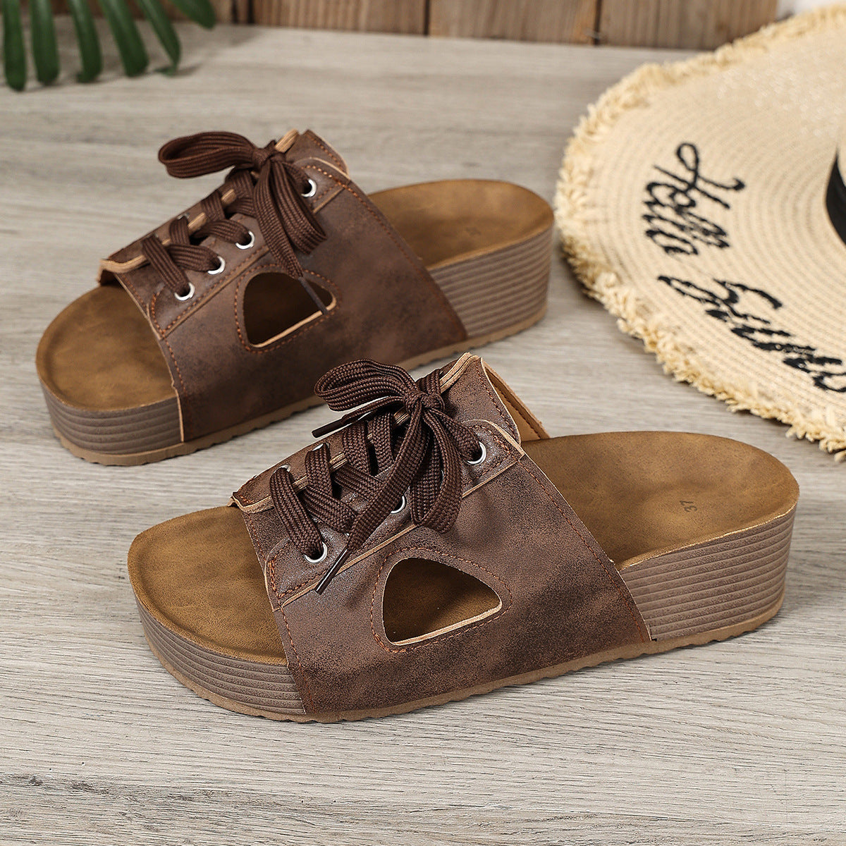 Damen Sportliche Schnürsandalen