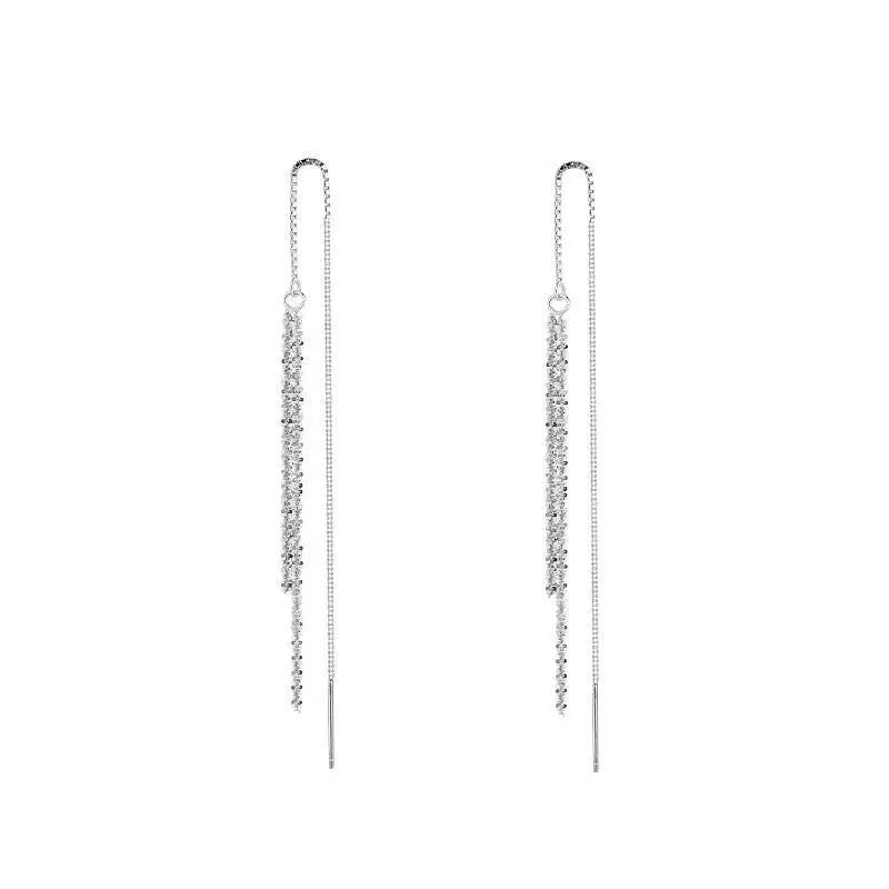 Damen Ohrringe mit schimmerndem Ketten-Design Shop Nory