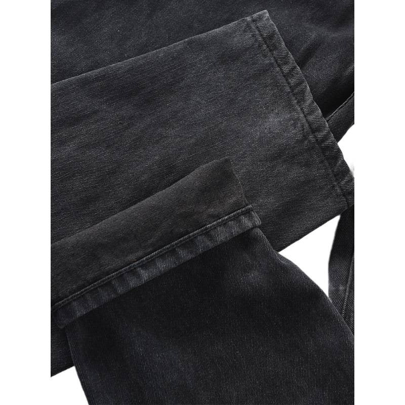 Herren Tapered Relaxed Denim-Jeans mit hoher Bundhöhe und cleaner Used-Optik Shop Nory