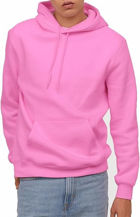 Herren nan lässiger Kapuzenpullover mit Kängurutasche, Tunnelzug und gerippten Bündchen Shop Nory