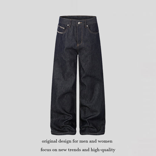 Damen Hochtaillierte Wide‑Leg-Jeans aus rohem Denim mit Palazzo-Schnitt Shop Nory