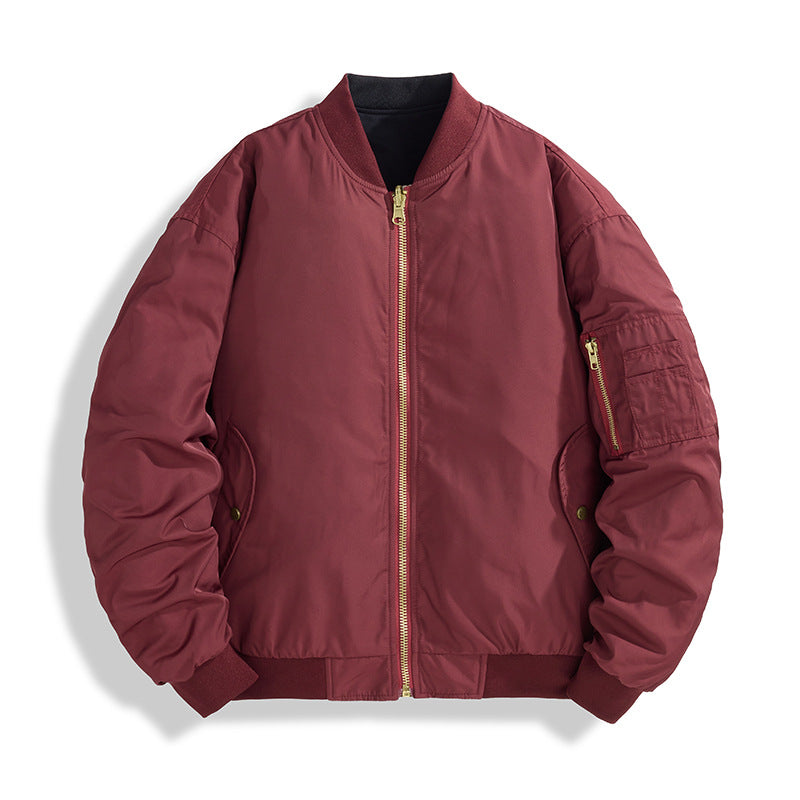 Herren Modische Bomberjacke mit Stehkragen Shop Nory