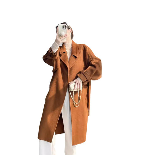 Damen Oversize-Mantel mit tiefsitzender Schulter und langer Silhouette Shop Nory