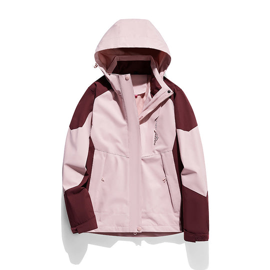Damen zweilagige Softshell‑Outdoorjacke mit abnehmbarem Fleece‑Innenlayer und Kapuze Shop Nory