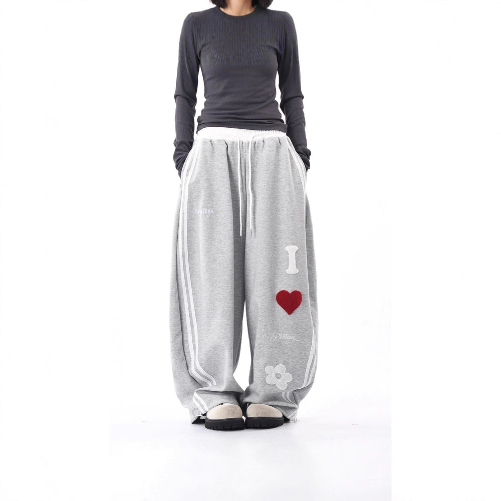 Damen Lässige Sporthose mit einzigartigen Stickereien Shop Nory