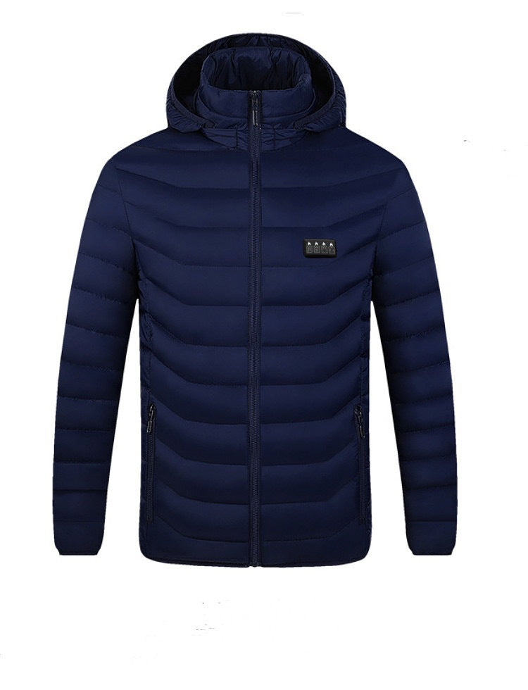 Herren Beheizte Steppjacke mit Mehrzonen-Heizsystem und Kapuze Shop Nory